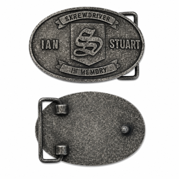 Gürtelschnalle Jan Stuart - Skrewdriver Silber