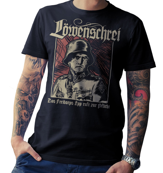 T-Shirt - Löwenschrei - Das Freikorps Epp ruft zur Pflicht
