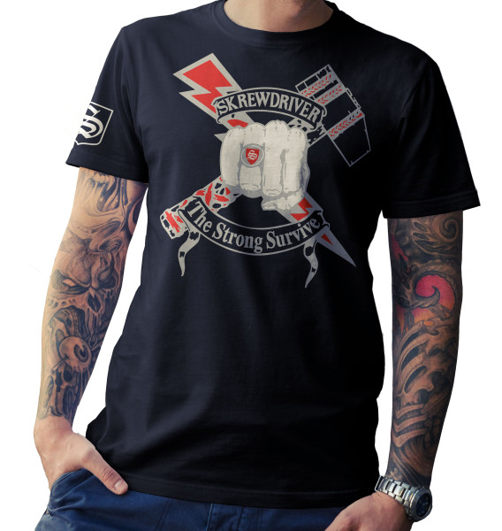 T-Shirt - Skrewdriver - The strong survive