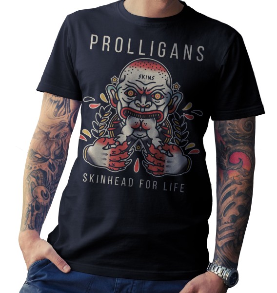 T-Shirt - Prolligans - Skinhead for life