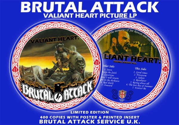 Brutal Attack - Valiant Heart - Picture LP