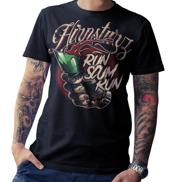 T-Shirt - Hirnsturz - Run scum run