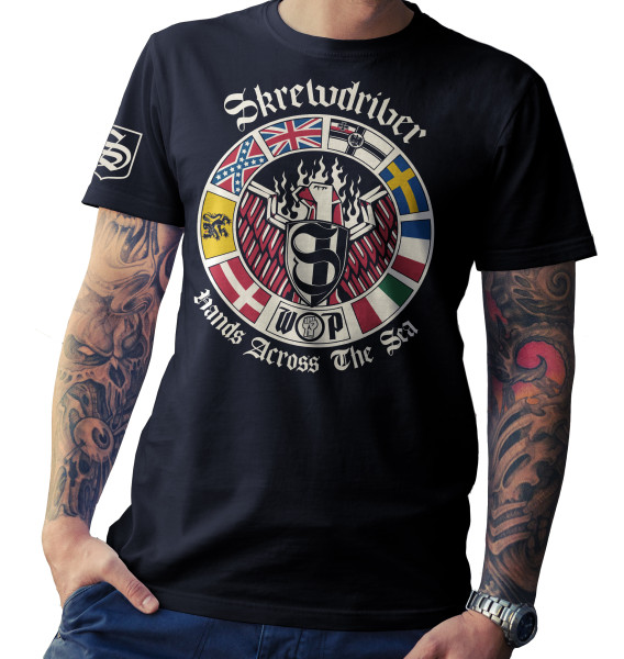 T-Shirt - Skrewdriver - Hands across the sea