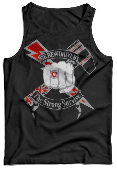 Tanktop - Skrewdriver - The strong survive
