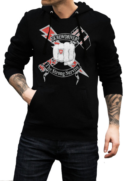 Kapuzenpullover - Skrewdriver - The strong survive