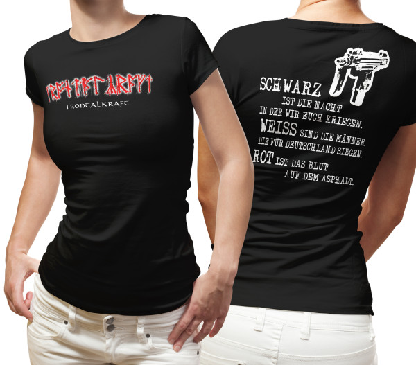 Girly - Frontalkraft - Schwarz, Weiß, Rot