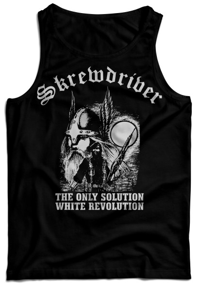 Tanktop - Skrewdriver - White Revolution