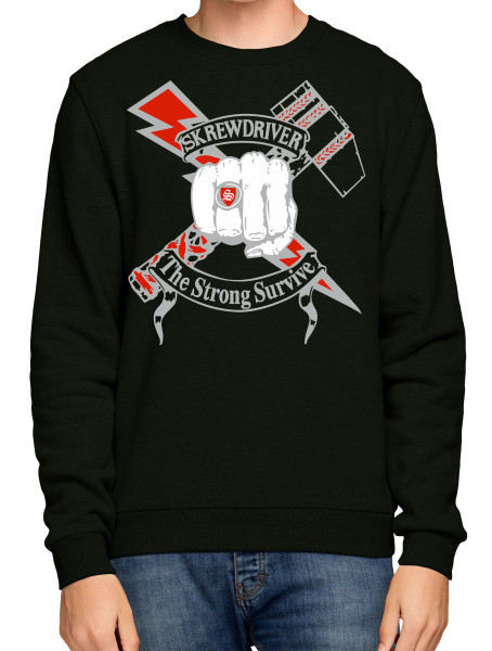 Sweatshirt - Skrewdriver - The strong survive