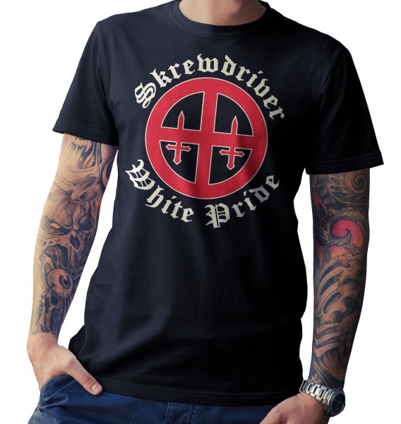 T-Shirt - Skrewdriver - White Pride